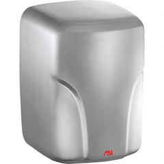 ASI-American Specialties, Inc. - 1600 Watt Satin Stainless Steel Finish Electric Hand Dryer - 220-240 Volts, 7.3 Amps, 8-1/16" Wide x 11-19/64" High x 7-5/64" Deep - Exact Tooling