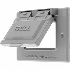 Hubbell Wiring Device-Kellems - Weatherproof Box Covers Cover Shape: Rectangle Number of Holes in Outlet: 1 - Exact Tooling
