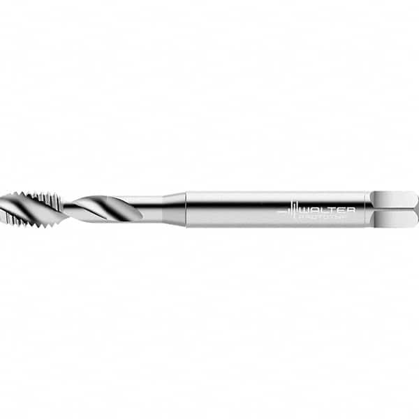 Walter-Prototyp - Metric 2 Flute 2B Semi-Bottoming Spiral Flute Tap - High Speed Steel, Bright Finish, 70mm OAL, Right Hand Flute, Right Hand Thread - Exact Tooling