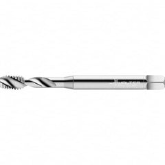 Walter-Prototyp - Metric 2 Flute 2B Semi-Bottoming Spiral Flute Tap - High Speed Steel, Bright Finish, 70mm OAL, Right Hand Flute, Right Hand Thread - Exact Tooling