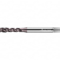 Walter-Prototyp - #8-36 UNF 3 Flute 2B/3B Semi-Bottoming Spiral Flute Tap - High Speed Steel, TiAlN Finish, 63mm OAL, Right Hand Flute, Right Hand Thread, Series TC117 - Exact Tooling