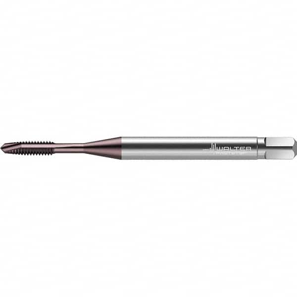 Walter-Prototyp - #0-80 UNF 2 Flute 2B Plug Spiral Point Tap - High Speed Steel, TiAlN Finish, Right Hand Thread, Series TC217 - Exact Tooling