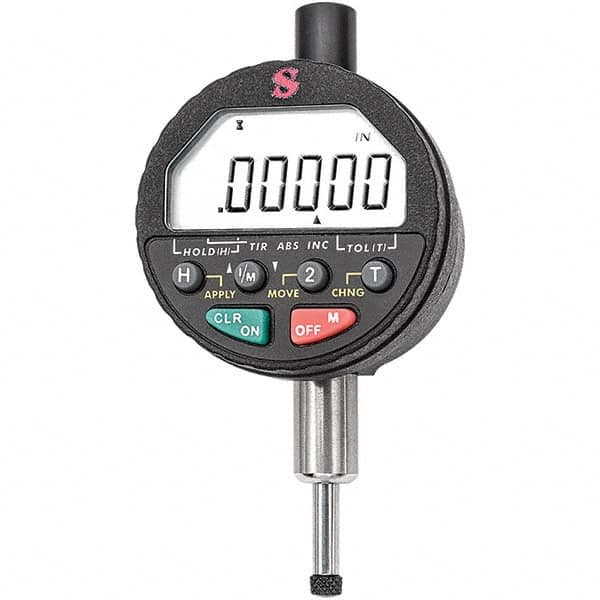 Starrett - Electronic Test Indicators Resolution (Decimal Inch): 0.00005 Minimum Measurement (Decimal Inch): 0.0000 - Exact Tooling