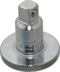 Proto - 3/8" Drive Round Head Ratchet Spinner - Chrome Finish, 1-1/2" OAL, Knurled Head - Exact Tooling