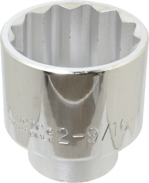 Proto - 2-9/16", 1" Drive, Standard Hand Socket - 12 Points, 4-1/8" OAL - Exact Tooling