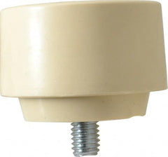 Proto - 2-1/2" Face Diam, Grade Medium Hard, Cream Hammer Tip/Face - Rubber - Exact Tooling