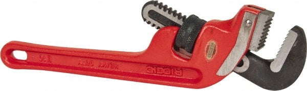 Ridgid - 10" Cast Iron & Steel End Pipe Wrench - 1-1/2" Pipe Capacity - Exact Tooling