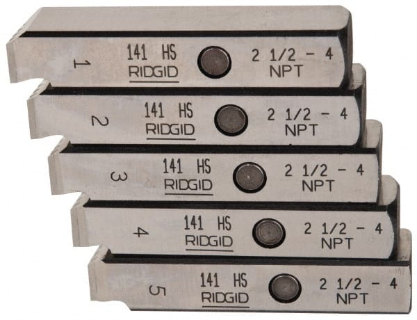 Ridgid - 2-1/2 - 8 - 4-8 NPT Thread, 15° Hook Angle, Right Hand, High Speed Steel Pipe Chaser - Ridgid 141 Compatibility - Exact Tooling