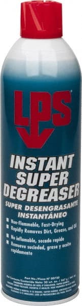 LPS - 20 oz Aerosol Cleaner/Degreaser - Aerosol, Nonchlorinated, Unscented - Exact Tooling