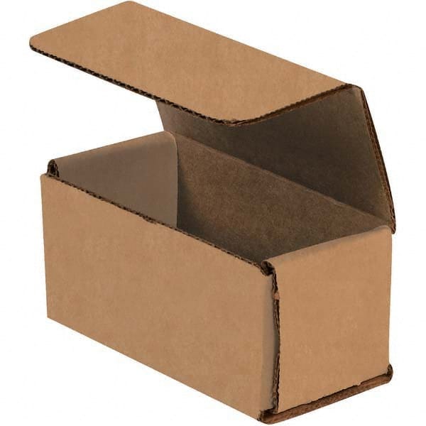 Made in USA - Pack of (50), 2" Wide x 4" Long x 2" High Corrugated Shipping Boxes - Exact Tooling
