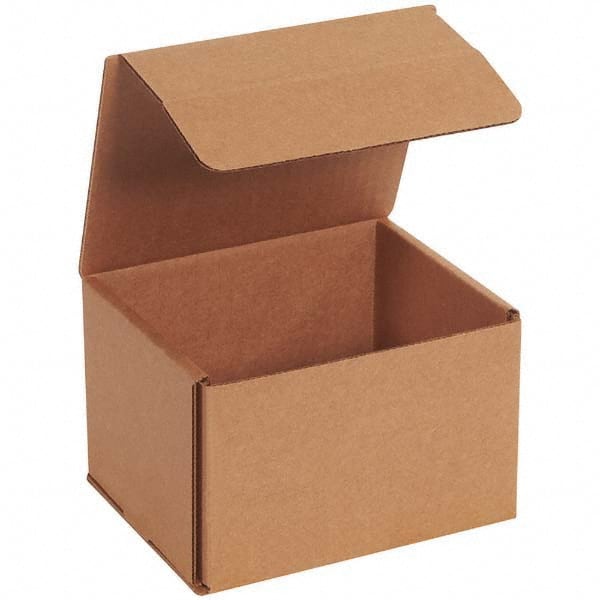 Made in USA - Pack of (50), 5" Wide x 6" Long x 4" High Corrugated Shipping Boxes - Exact Tooling