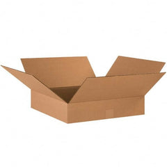 Made in USA - Pack of (25), 18" Wide x 18" Long x 3" High Corrugated Shipping Boxes - Exact Tooling