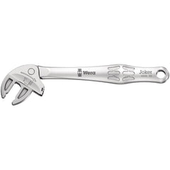 Wera - Spanner Wrenches & Sets; Tool Type: Adjustable Ratcheting Wrench ; Minimum Capacity (mm): 7 ; Minimum Capacity (Inch): 1/4 ; Maximum Capacity (mm): 10.000 ; Maximum Capacity (Inch): 3/8 ; Overall Length (Inch): 5.51 - Exact Tooling