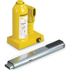 Enerpac - Manual Bottle, Screw, Ratchet & Hydraulic Jacks Type: Hydraulic Bottle Jack Load Capacity (Ton): 3 (Inch) - Exact Tooling