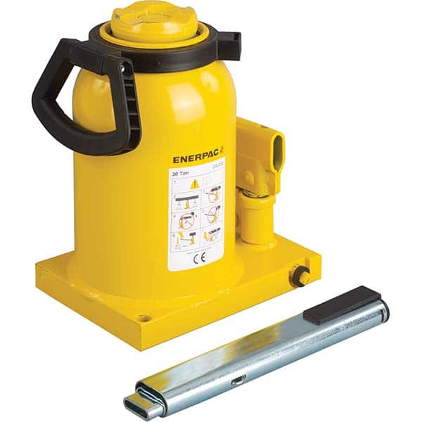 Enerpac - Manual Bottle, Screw, Ratchet & Hydraulic Jacks Type: Hydraulic Bottle Jack Load Capacity (Ton): 50 (Inch) - Exact Tooling