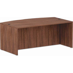 ALERA - Office Desks Type: Bow Front Desk Sheel Color: Modern Walnut - Exact Tooling