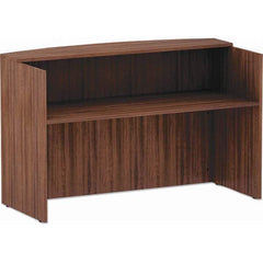 ALERA - Office Desks Type: Reception Desk Counter Color: Modern Walnut - Exact Tooling