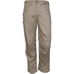 MCR Safety - Pants & Chaps; Garment Style: Pants ; Garment Type: Arc Flash; Flame Resistant/Retardant ; Inseam (Inch): 28 ; Waist Size (Inch): 40 ; Color: Tan ; Material: 88% Cotton / 12% Nylon Twill - Exact Tooling