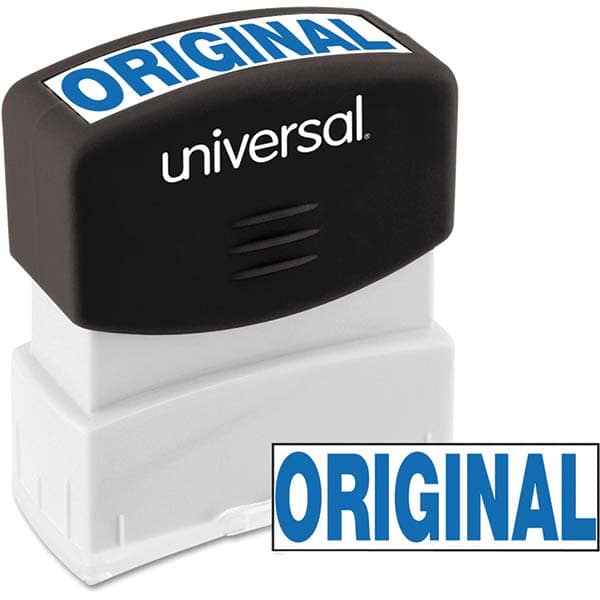UNIVERSAL - Pre-inked Stock Stamps Type: Message Message: ORIGINAL - Exact Tooling