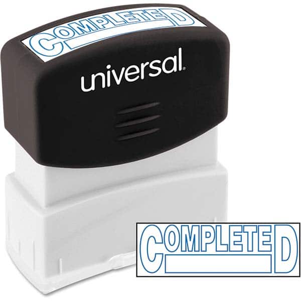 UNIVERSAL - Pre-inked Stock Stamps Type: Message Message: COMPLETED - Exact Tooling