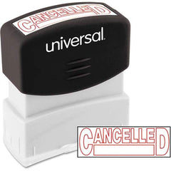 UNIVERSAL - Pre-inked Stock Stamps Type: Message Message: CANCELLED - Exact Tooling