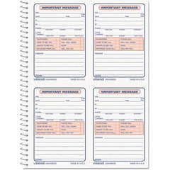 UNIVERSAL - Note Pads, Writing Pads & Notebooks Writing Pads & Notebook Type: Telephone Message Book Size: 5-1/2 x 3-3/16 - Exact Tooling