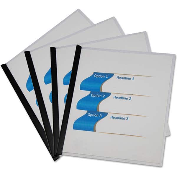 UNIVERSAL - Portfolios, Report Covers & Pocket Binders Three Hole Report Cover Type: Report Cover w/ Binding Bars Width (Inch): 11.22 - Exact Tooling