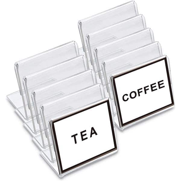 UNIVERSAL - Sign Holders & Frames Type: Mini Table Top Sign Sign Height Compatibility (Inch): 2 - Exact Tooling