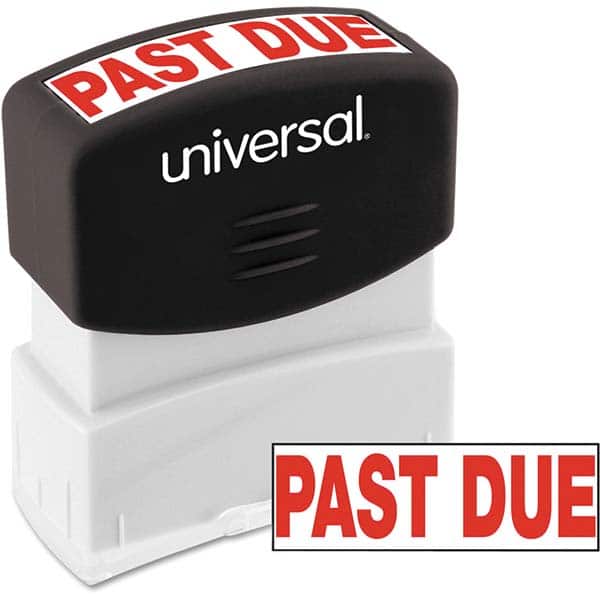 UNIVERSAL - Pre-inked Stock Stamps Type: Message Message: PAST DUE - Exact Tooling