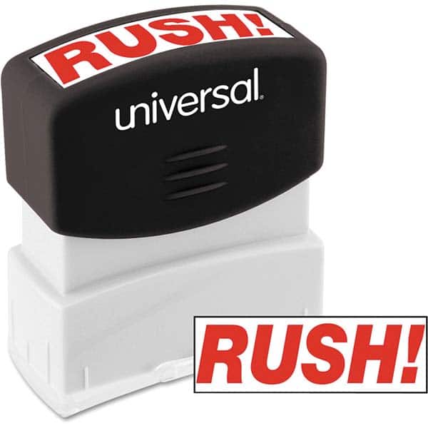 UNIVERSAL - Pre-inked Stock Stamps Type: Message Message: RUSH - Exact Tooling