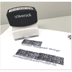 UNIVERSAL - Pre-inked Stock Stamps Type: Message Message: Obscures Data - Exact Tooling