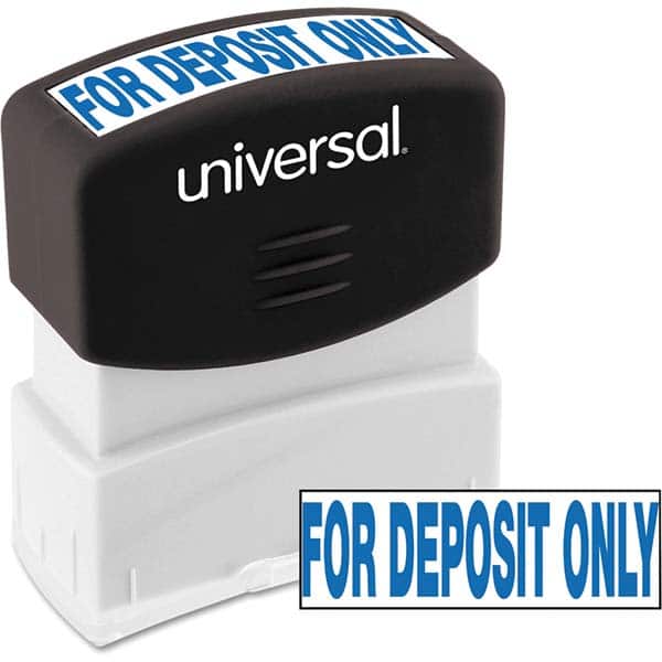 UNIVERSAL - Pre-inked Stock Stamps Type: Message Message: for DEPOSIT ONLY - Exact Tooling