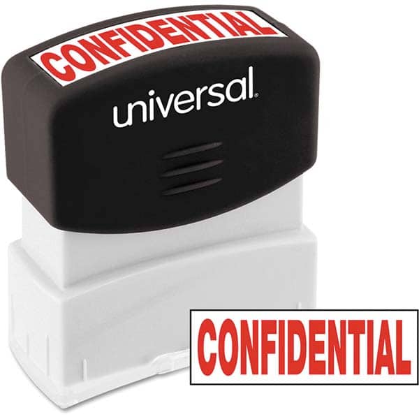 UNIVERSAL - Pre-inked Stock Stamps Type: Message Message: CONFIDENTIAL - Exact Tooling