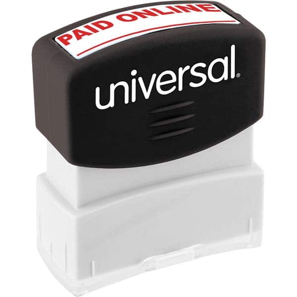 UNIVERSAL - Pre-inked Stock Stamps Type: Message Message: PAID ONLINE - Exact Tooling