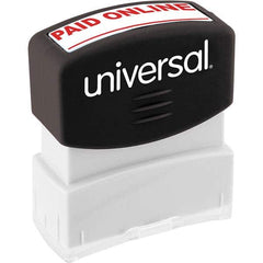 UNIVERSAL - Pre-inked Stock Stamps Type: Message Message: PAID ONLINE - Exact Tooling