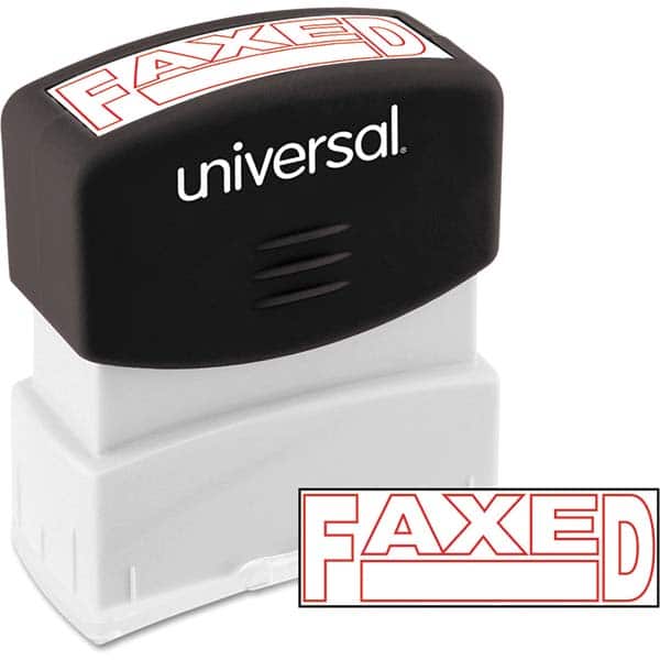 UNIVERSAL - Pre-inked Stock Stamps Type: Message Message: FAXED - Exact Tooling