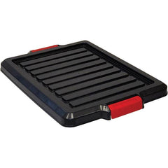 Quantum Storage - Tote & Storage Container Lids For Use With: Quantum Storage Systems - LC191507 Width (Decimal Inch): 16.5000 - Exact Tooling