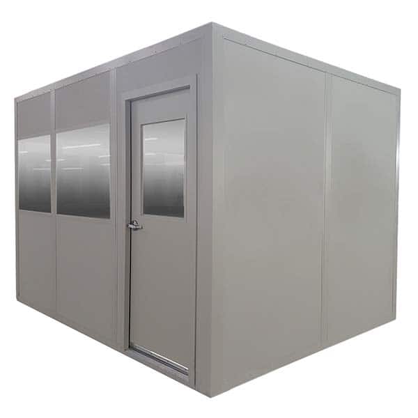 Panel Built - Temporary Structures; Type: In Plant Office ; Width (Feet): 10.00 ; Length (Feet): 12.000 ; Height (Feet): 8 ; Number of Walls: 2 ; Floor Dimensions: 10x12 - Exact Tooling