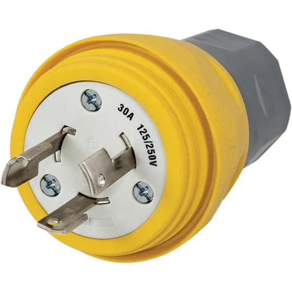 Hubbell Wiring Device-Kellems - 125/250 VAC 30A NonNEMA Industrial Twist Lock Plug - Exact Tooling