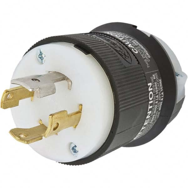 Hubbell Wiring Device-Kellems - 3-Phase Wye 277/480 VAC 30A NEMA L19-30P Industrial Twist Lock Plug - Exact Tooling