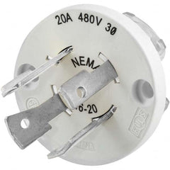 Hubbell Wiring Device-Kellems - 3-Phase Delta 480 VAC 20A NEMA L16-20P Industrial Twist Lock Plug - Exact Tooling