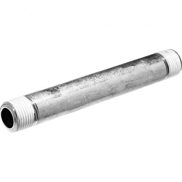 USA Sealing - 3/8 x 6" 316 Stainless Steel Pipe Nipple - Exact Tooling
