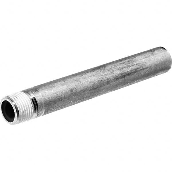 USA Sealing - 1/4 x 6" 304 Stainless Steel Pipe Nipple - Exact Tooling
