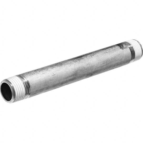USA Sealing - 1/4 x 10" 304 Stainless Steel Pipe Nipple - Exact Tooling