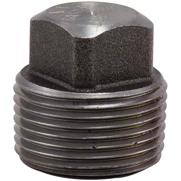 Merit Brass - Black Pipe Fittings; Type: Square Plug ; Fitting Size: 2-1/2 (Inch); End Connections: Male NPT ; Classification: 3000 ; Material: Carbon Steel ; Finish/Coating: Mill/Oil - Exact Tooling