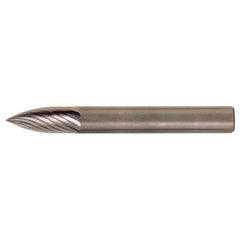 SG-42 Standard Cut Solid Carbide Bur-Pointed Tree Shape - Exact Tooling
