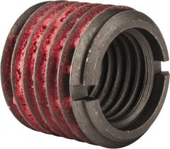 E-Z LOK - 7/8-9 Internal, 1-1/4 - 7 External, UNC, 1-1/8" Insert Length, Self-Lock Standard Wall Thread Locking Inserts - Carbon Steel, Smooth/Rolled Finish, Grade C12L14 - Exact Tooling