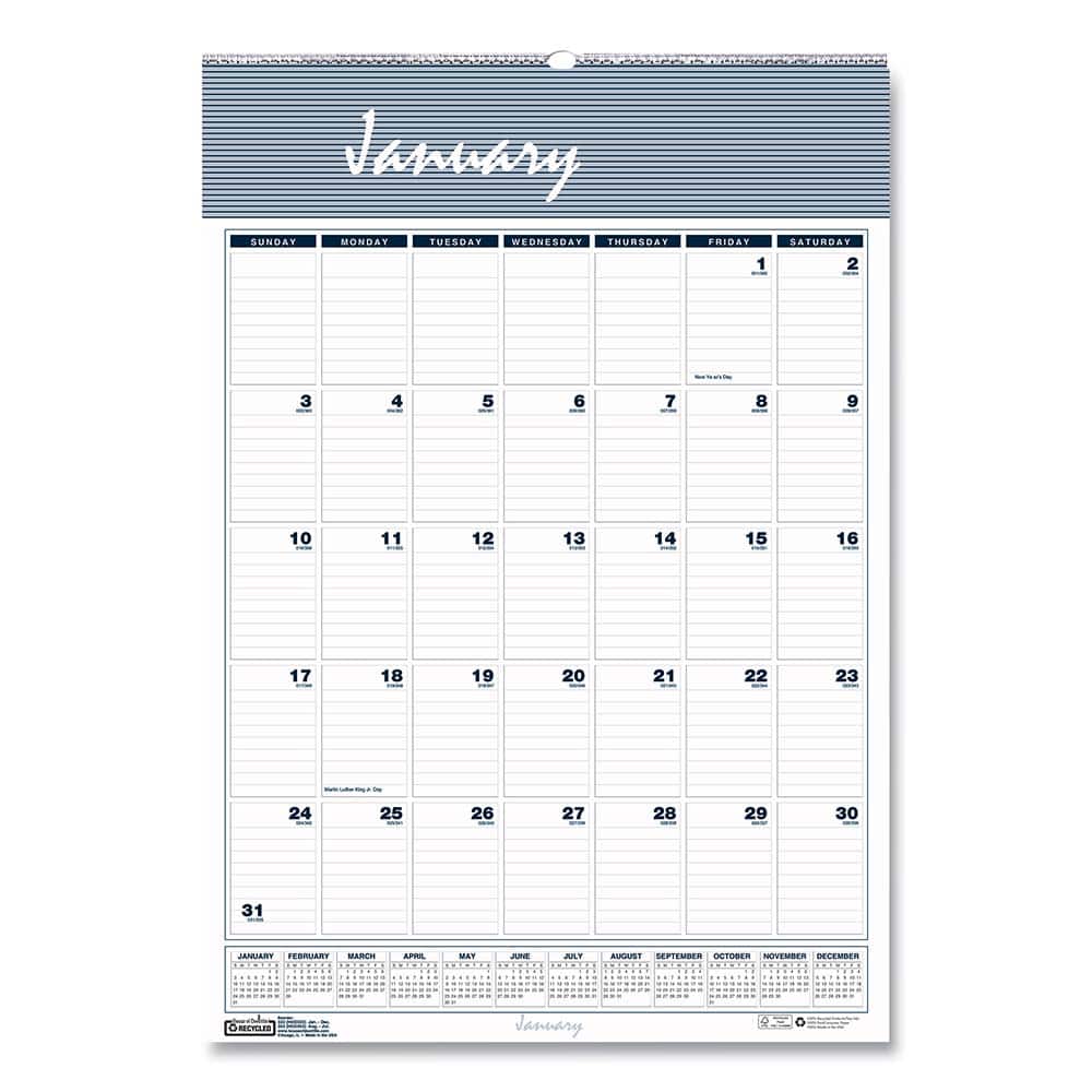 House of Doolittle - Note Pads, Writing Pads & Notebooks Writing Pads & Notebook Type: Wall Calendar Size: 12 x 17 - Exact Tooling