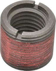 E-Z LOK - 1-8 Internal, 1-3/8 - 12 External, UNC, 1-1/4" Insert Length, Self-Lock Standard Wall Thread Locking Inserts - Carbon Steel, Smooth/Rolled Finish, Grade C12L14 - Exact Tooling
