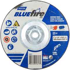 Norton - Depressed-Center Wheels Wheel Diameter (Inch): 7 Wheel Thickness (Inch): 1/4 - Exact Tooling